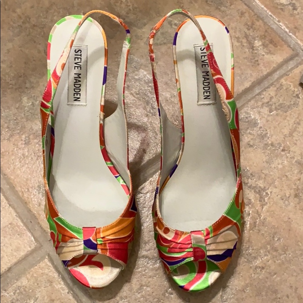Steve Madden Patterned Slingback Heels - image 3